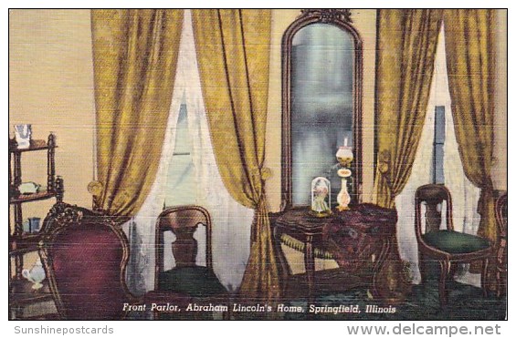 Front Parlor Abraham Lincolns Home Springfield Illinois - Springfield – Illinois