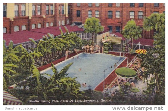 Swimming Pool Hotel De Soto Savannah Georgia - Savannah