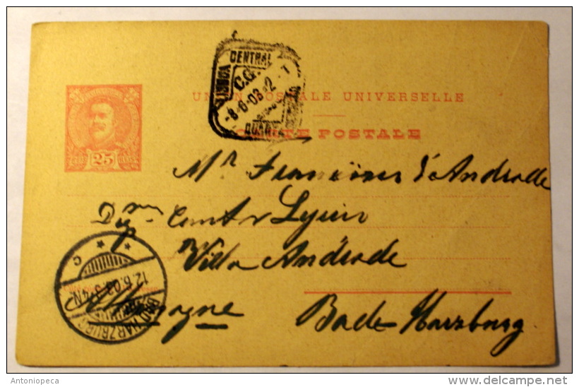 Portugal H & G # 42, Pse Postal Card, Used, Issued 1900/1904 - ...-1853 Préphilatélie