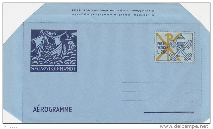 Vatican City 1978 A15  Salvator Mundi Lire 200 Unusesd Aerogramme - Unused Stamps