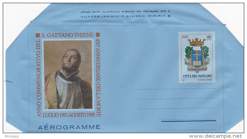 Vatican City 1988 A 36 450th Anniversary Death Of S. Gaetano Thienne, Mint Aerogramme - Oblitérés