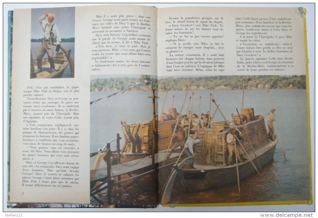 Davy Crockett Et Les Pirates Raconté Par Jean Muray - 1957 - 32 Pages 28 X 21,3 Cm - Hachette