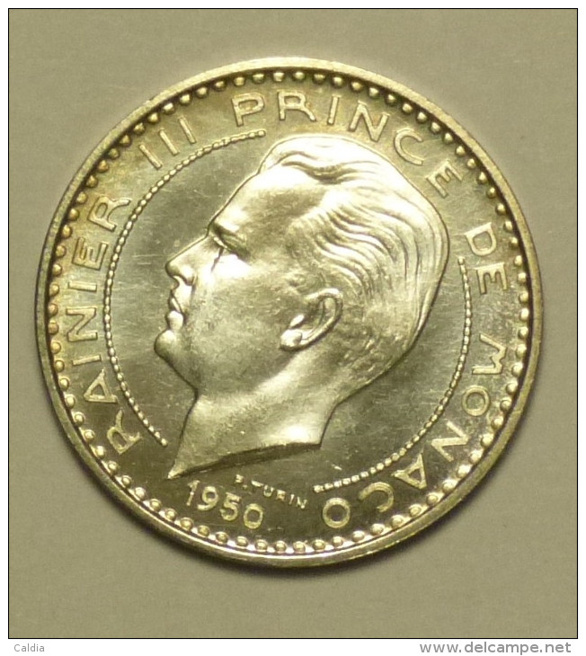 Monaco ESSAI ARGENT / Silver 10 Francs 1950 # 3 - FDC