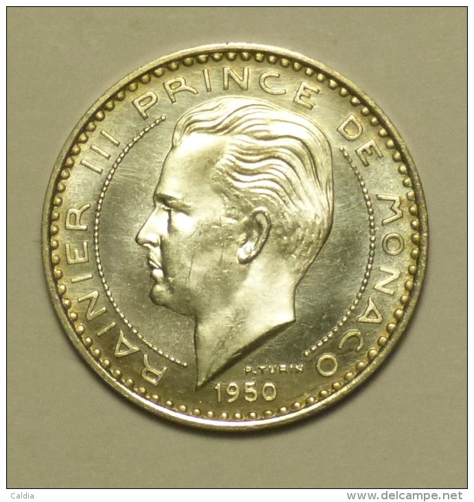 Monaco ESSAI ARGENT / Silver 20 Francs 1950 #  2 - Uncirculated
