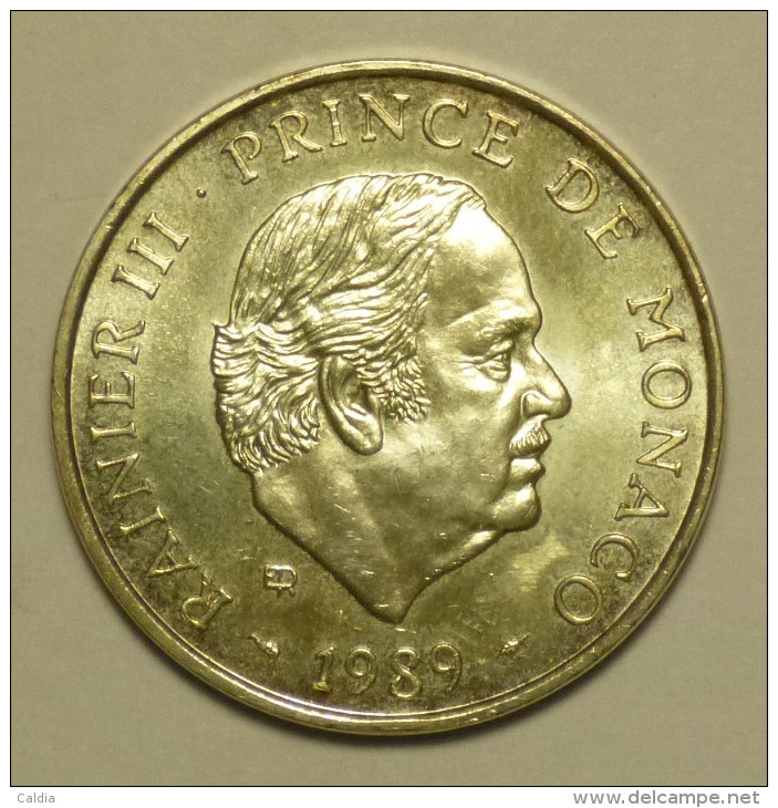 Monaco 100 Francs 1989 Argent / Silver # 3 - 1960-2001 Francos Nuevos