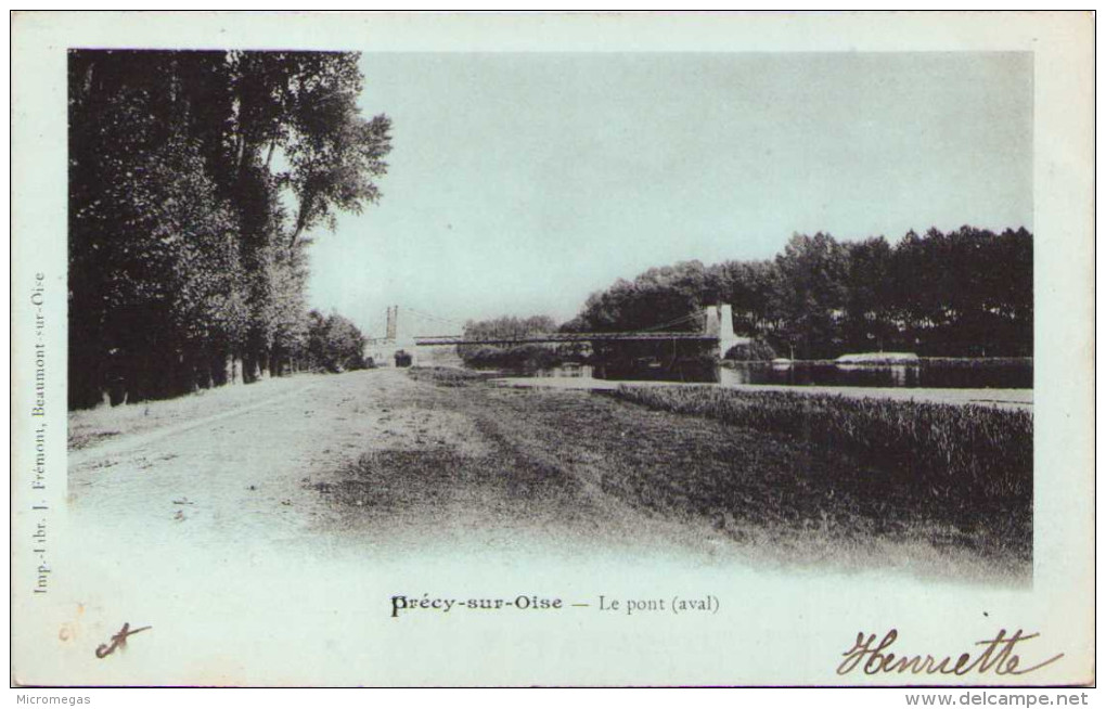 PRÉCY-sur-OISE - Le Pont (aval) - Précy-sur-Oise