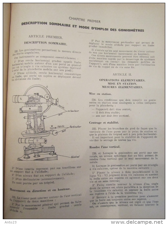 MILITARIA REGLEMENT DE TOPOGRAPHIE MINISTERE DES FORCES ARMEES