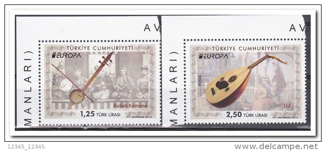 Turkije 2014, Postfris MNH, Europe, Music - Unused Stamps