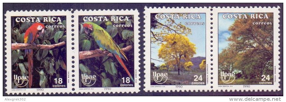 COSTA RICA    1990 UPAE 4V      MNH - Costa Rica