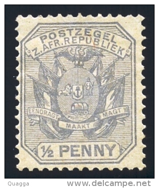 Transvaal 1894. ½d Grey (poles). SACC 205*, SG 200*. - Transvaal (1870-1909)