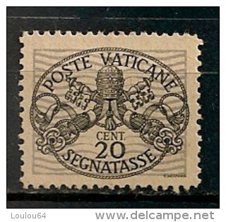 Timbres - Vatican - 1945 - Taxes - 20 Cent. - - Taxes