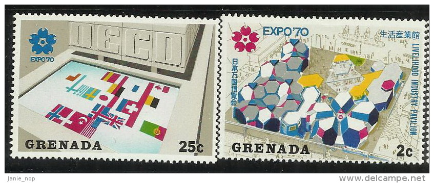 Grenada 1970 Expo Osaka Set 6 MNH - Grenade (...-1974)