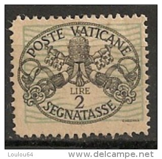 Timbres - Vatican - 1945 - Taxes - 2 L. - - Strafport