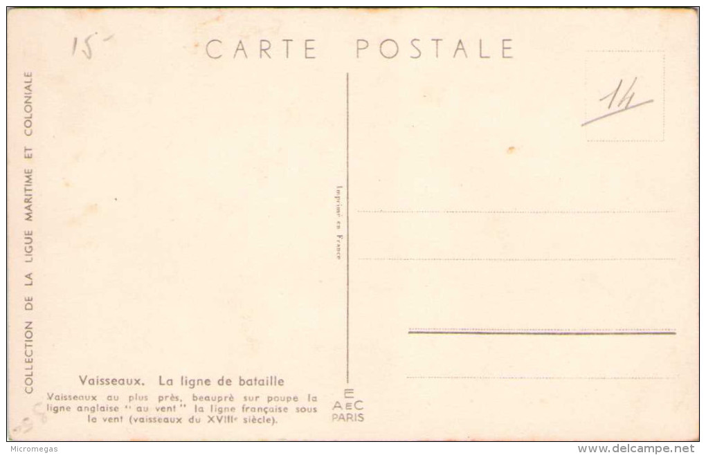 HAFFNER - Vaisseaux - La Ligne De Bataille - Haffner