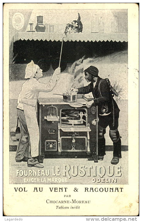 FOURNEAU LE RUSTIQUE VOL AU VENT ET RAGOUNAT MARQUE ODELIN - Publicité