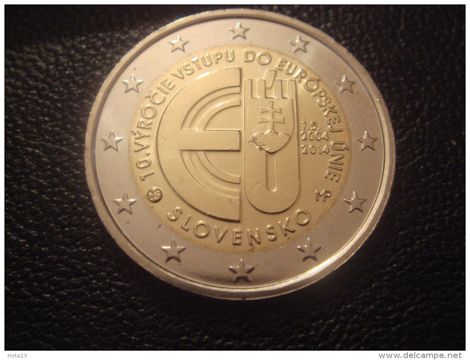 Slovakia SLOVAQUIE 2 Euro 10th Anniversary Of The Entry Of The Slovak Republic 2014 UNC - Slowakei