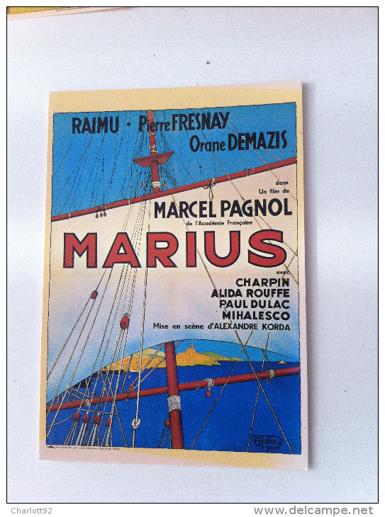 ILLUSTRATEUR " DUBOUT " - Affiche Du Film " MARIUS " De Marcel Pagnol - Dubout