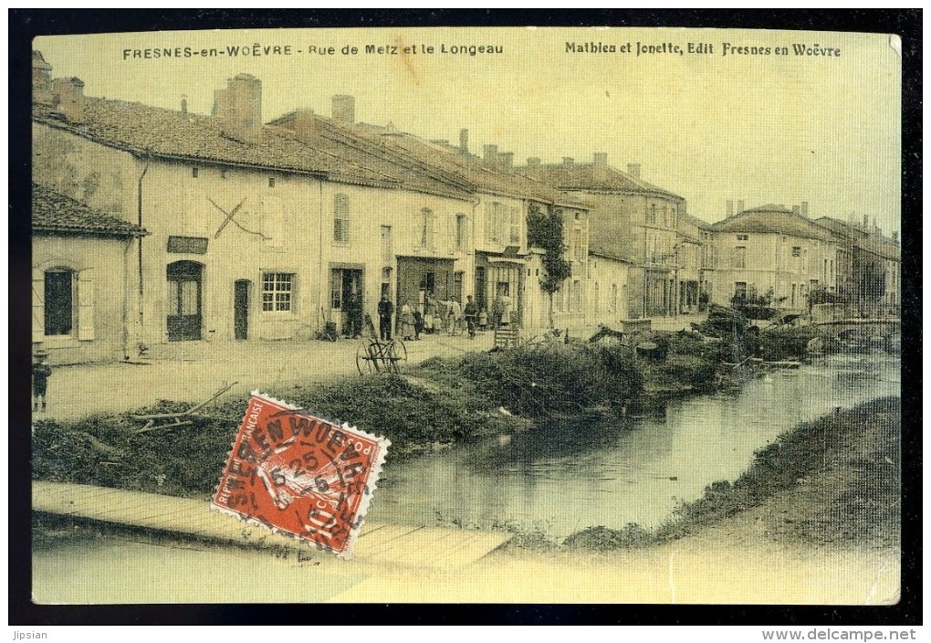 Cpa Du 55  Fresnes Sur Woëvre Rue De Metz Et Le Longeau      JUI9 - Verdun