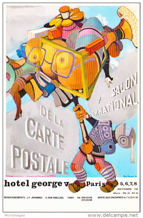 7e Salon International De La Carte Postale - Paris, Hôtel George V, 1978 - Bourses & Salons De Collections