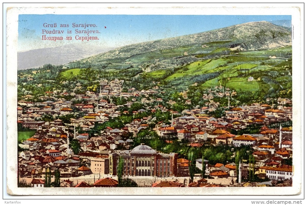 Sarajevo, GRUSS Aus, Ca. 1908, Studnicka & Co., Pozdrav Iz Sarajeva - Bosnien-Herzegowina