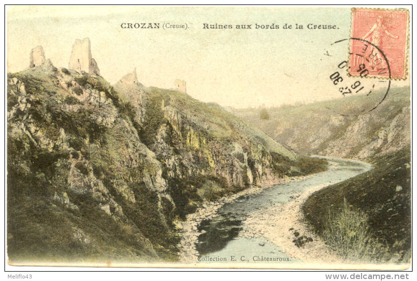 23/CPA- Crozan - Ruines Aux Bords De La Creuse - Crozant