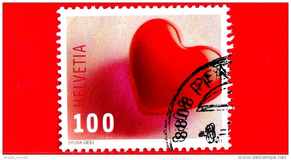 SVIZZERA - HELVETIA - 2011 - Greetings Stamps - Saluti - Congratulazioni By Sylvia Geel - 100 - Usati