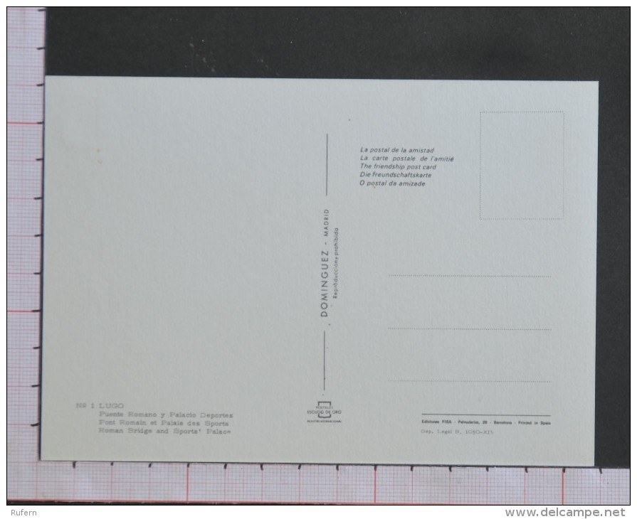 PUENTE ROMANO - LUGO - 2 Scans (Nº08864) - Lugo
