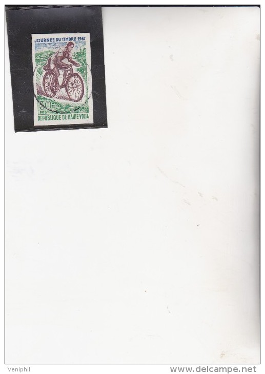 HAUTE-VOLTA - TIMBRES N°182 -NON DENTELE -JOURNEE DU TIMBRE- OBLITERE  TTB-  ANNEE  1967 - Haute-Volta (1958-1984)