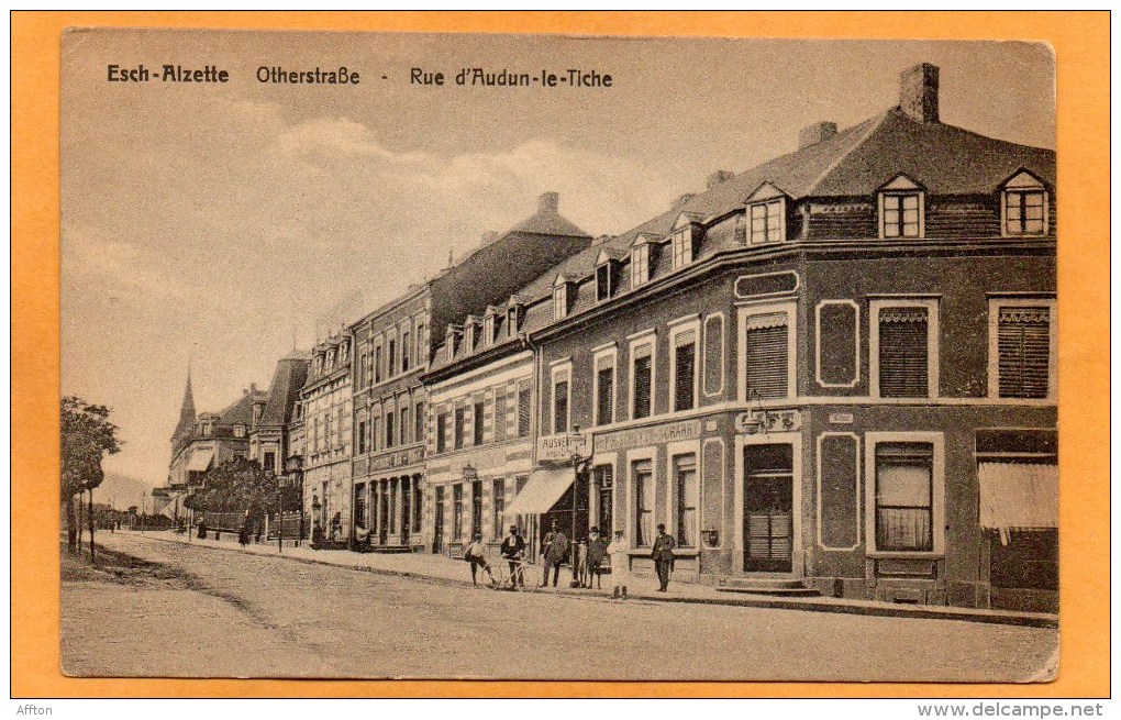 Otherstrasse Cafe Esch S A 1910 Luxembourg Postcard - Esch-Alzette