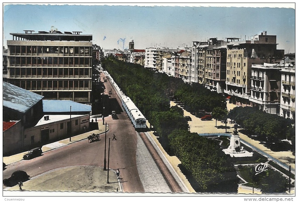 X  394 TUNIS AVENUE JULES FERRY 1955 - Tunesien