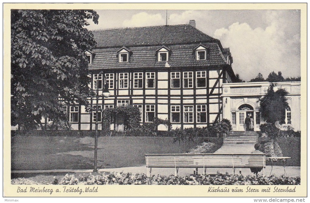 Bad Meinberg A. Teutobg. Xald - Kurhaus Zum Stern Mit Steinbad - 1951 - Bad Meinberg