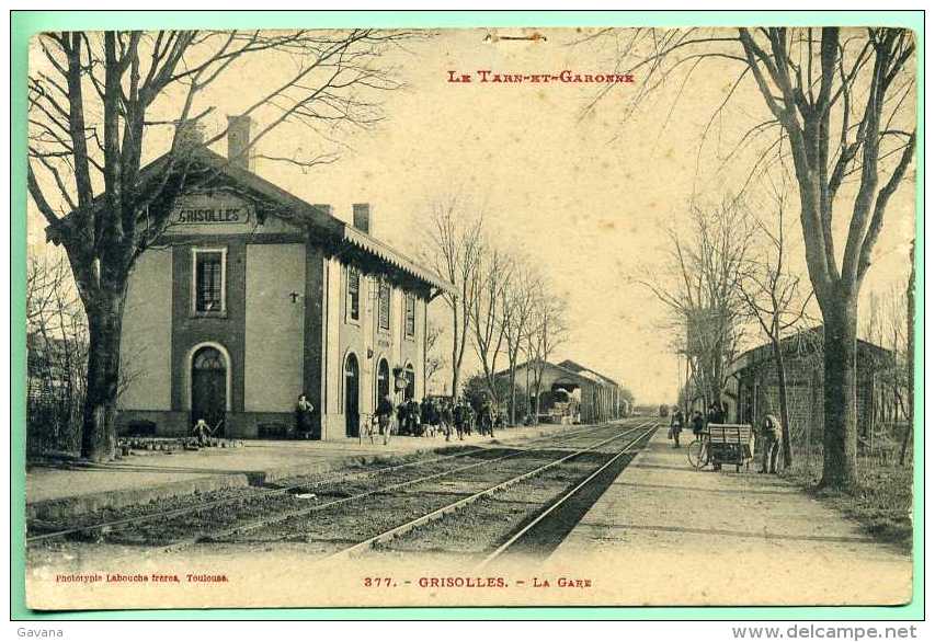 82 GRISOLLES - La Gare - Grisolles