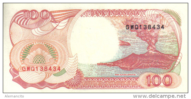 Indonesia 100 Rupiah 1992 Volcan Krakatoa - Indonesia