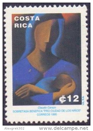 COSTA RICA    1986     POSTAL TAX MOTHER AND CHILD  1 V     MNH - Costa Rica