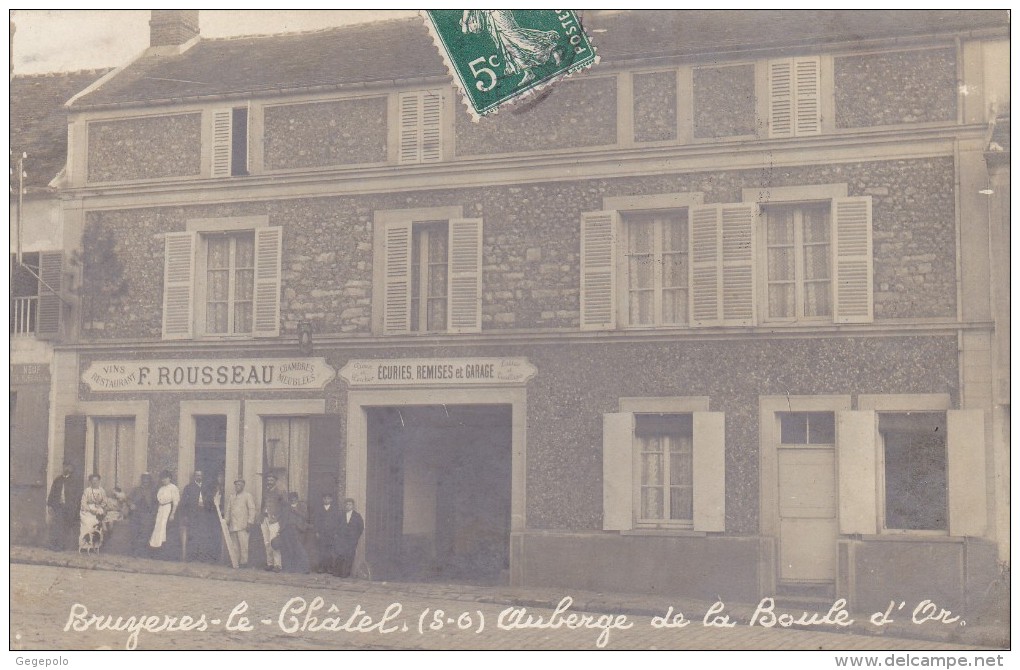 BRUYERES LE CHATEL  - Auberge De La Boule D'Or ( Carte Photo ) - Bruyeres Le Chatel