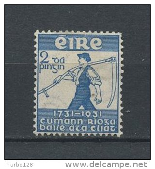 IRLANDE 1931 N° 59 * = MH TB Cote 1,25 &euro; Société Royale De Dublin Moissonneur Agriculture - Neufs