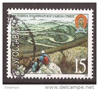 2001  3033   JUGOSLAVIJA JUGOSLAWIEN JUGOSLAVIA  Mountaineer 100 JAHRE BERGSTEIGERVERBAND  USED - Used Stamps