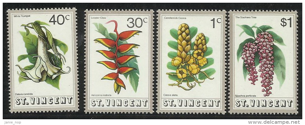 St.Vincent 1972 Flowers MNH - St.Vincent (...-1979)