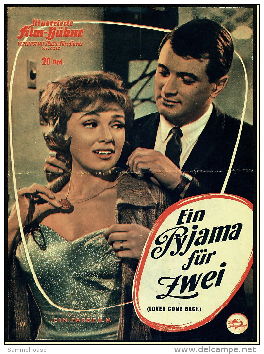 Illustrierte Film-Bühne  -  Ein Pyjama Für Zwei  -  Mit Rock Hudson , Doris Day  -  Filmprogramm Nr. 6020 Von 1961 - Magazines