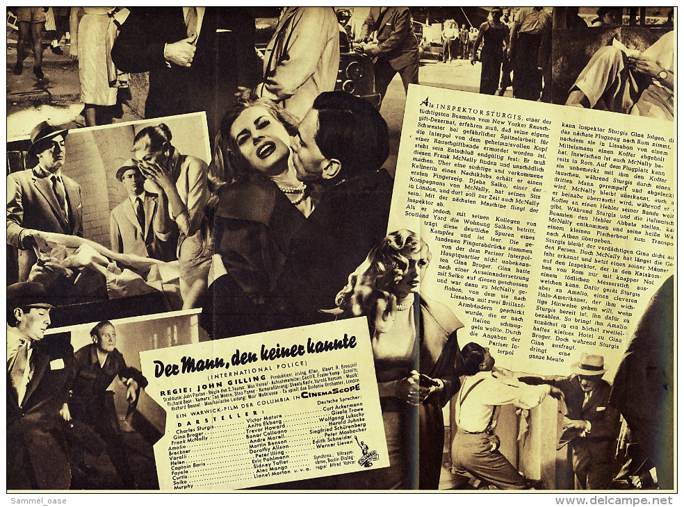 Illustrierte Film-Bühne  -  Der Mann Den Keiner Kannte  -  Mit Victor Mature  -  Filmprogramm Nr. 3838 Von 1957 - Magazines