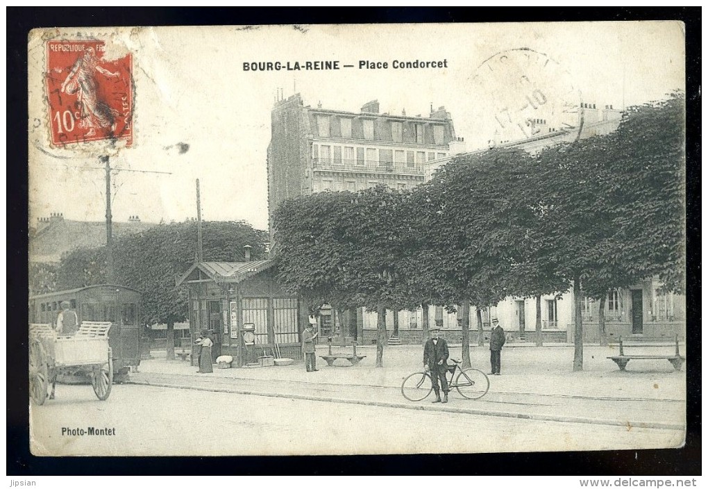 Cpa Du 92 Bourg La Reine Place Condorcet      JUI11 - Bourg La Reine