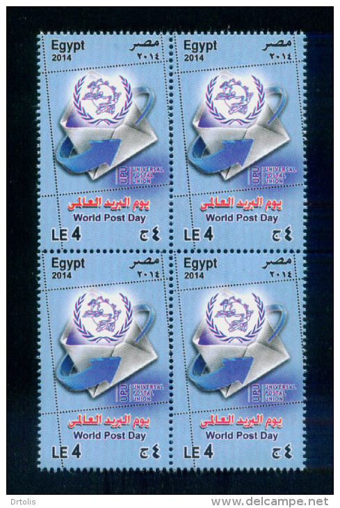 EGYPT / 2014 / UPU / WORLD POST DAY / UNIVERSAL POSTAL UNION / MNH / VF - Ongebruikt