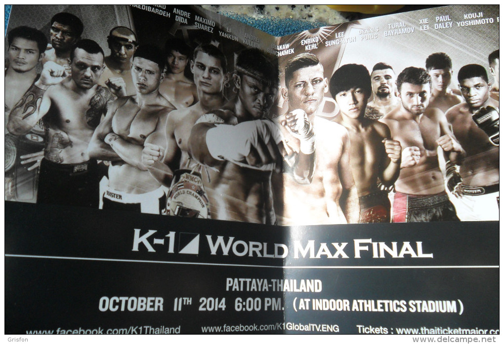 Flier K 1 World Max Boxing - Autres & Non Classés