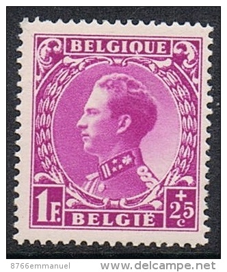 BELGIQUE N°392 N* - 1934-1935 Leopold III.