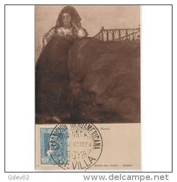 PTRTP0712-LFTD4620TMOD.Tarjeta Postal De España.Pintura.MUJER Con Manton De Manila, De GOYA.( Museo De EL  PRADO) - Moda