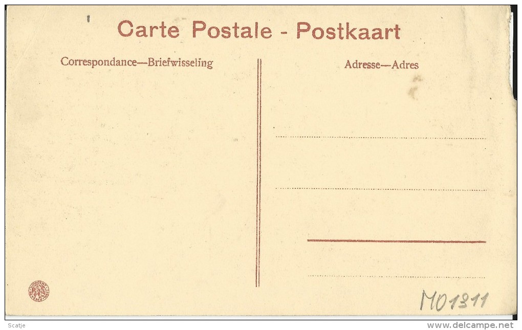 Eecloo.  -  Institut Notre Dame Aux Epines;   Jardin  (Zijkant Stukje Van Kaart)  1919  Zele   -  Michiels - Dendermonde - Eeklo