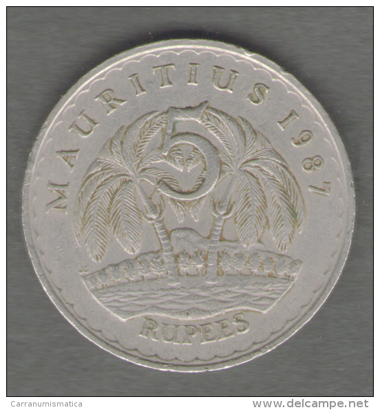 MAURITIUS 5 RUPEES 1987 - Mauritius