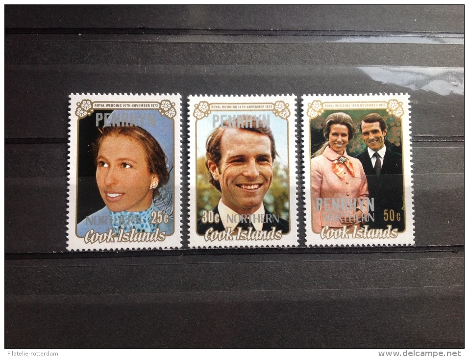 Northern Cookeilanden - Postfris / MNH - Complete Serie Huwelijksjubileum 1973 - Penrhyn