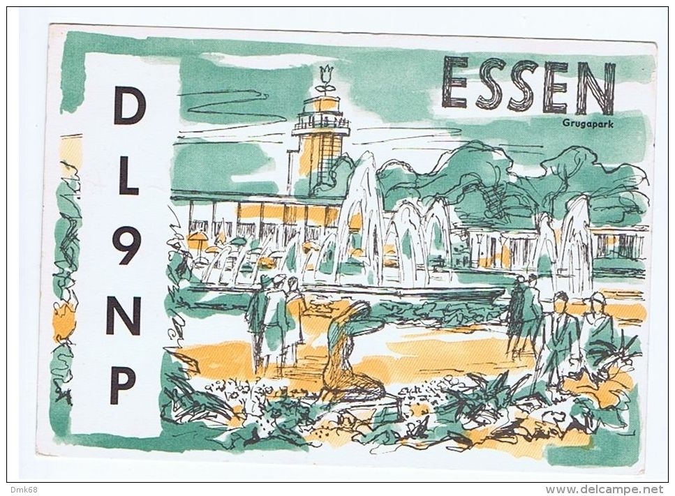 GERMANY - POSTCARD / QSL - GERMAN KURZWELLEN STATION - ESSEN - DL9NP - 1960 - Otros & Sin Clasificación