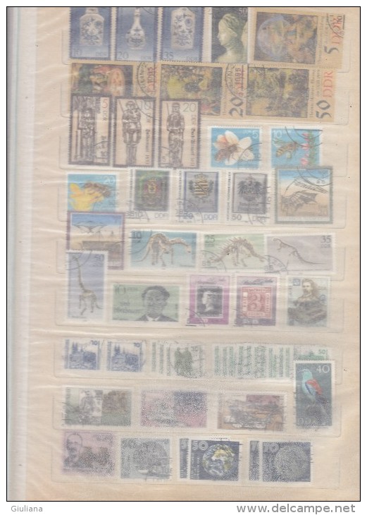 Rep. Democratica DDR - Accumulazione di oltre 1600 francobolli usati in un grosso album dall´inizio al 1990